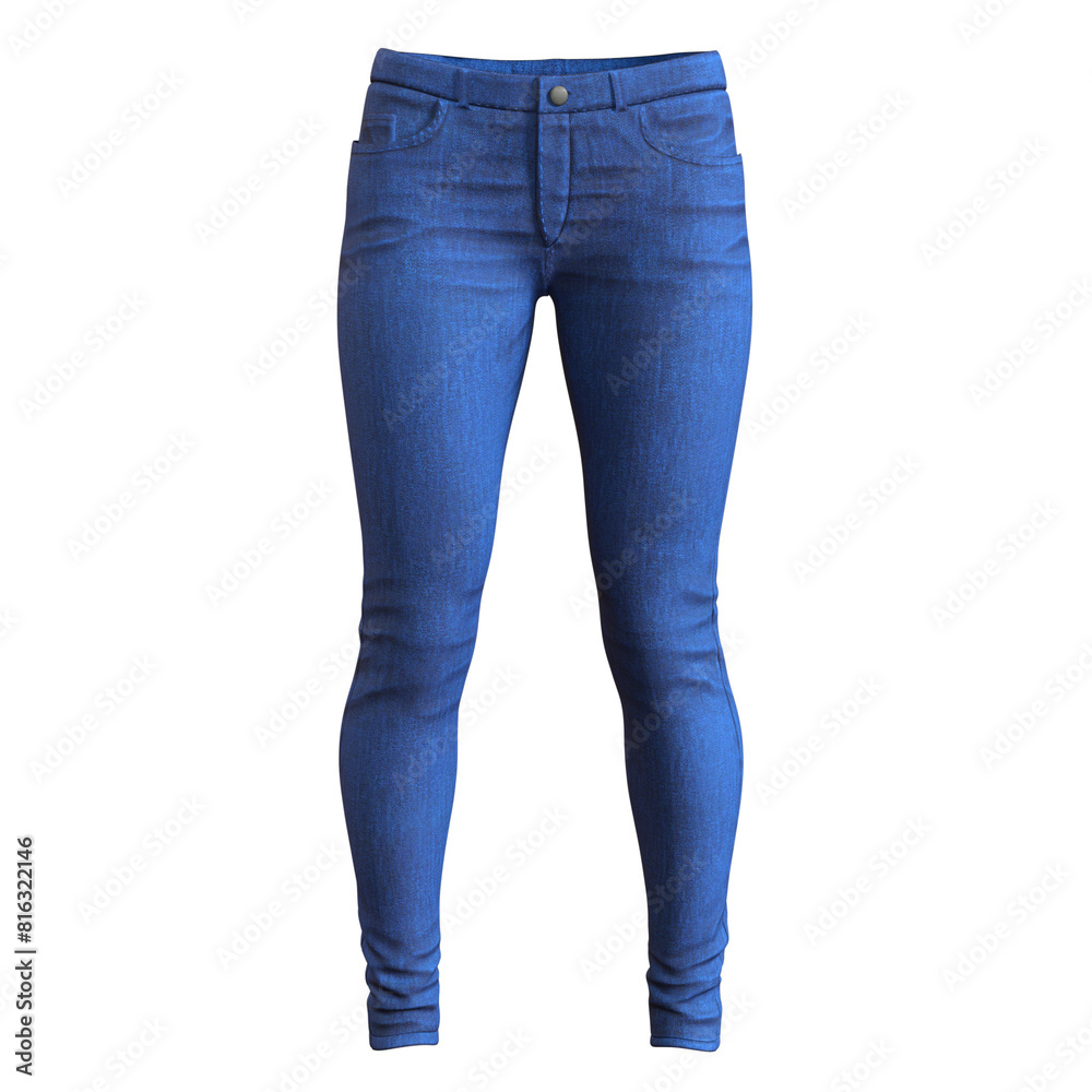 Skinny Jeans Female Fashion Cloth isolated 3d rendered illustration Skinny Jeans Female Fashion Cloth isolated 3d rendered illustration