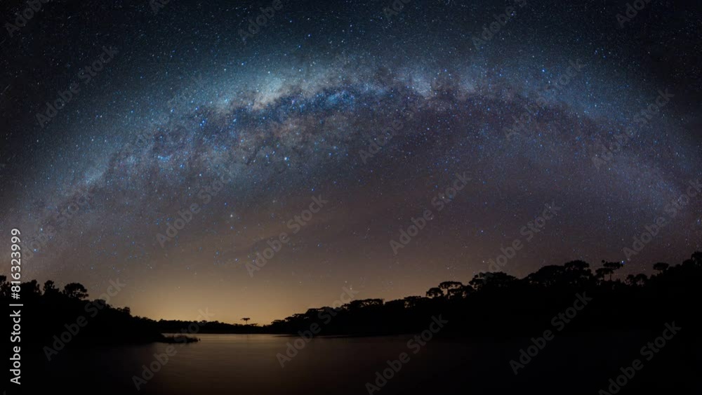 Milky Way Motion Graphic Looping Animation 