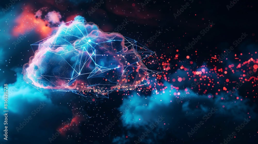 background digital data cloud background digital data cloud