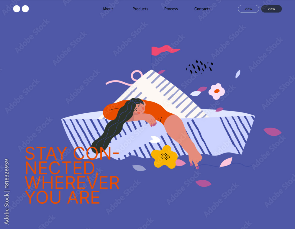 Life Unframed: Paper boat -modern flat vector concept illustration of ...