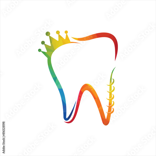 Dental Clinic Logo Teeth abstract design vector template.
