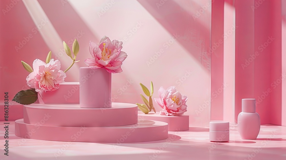 a pink product commercial photography setup a pink product commercial photography setup