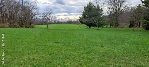 Tableau sur toile Hermosa vista de un campo