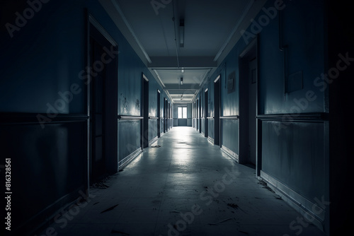 corridor in the dark generative ai