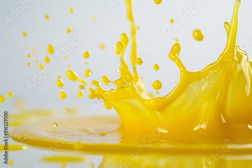 Vivid Yellow Splatter Paint