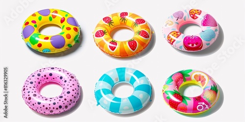 Colorful Ring Donuts with Unique Designs
