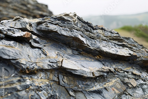 Mossy Rocky Cliffs: A View of Geological Diversity