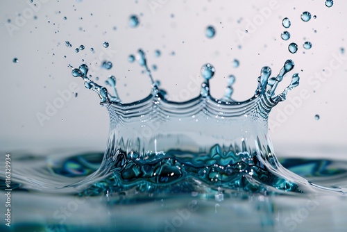 Explosive Crystalline Water Drops in High Resolution