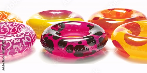 Vibrant Plastic Beads in Various Colors