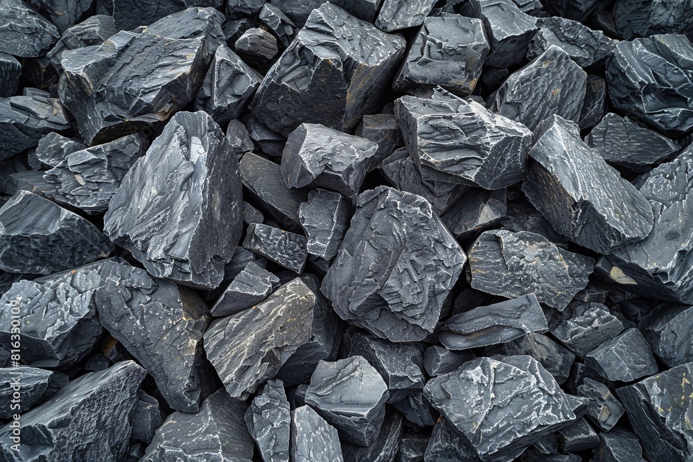 Pile of Black Coal Bags Pile of Black Coal Bags