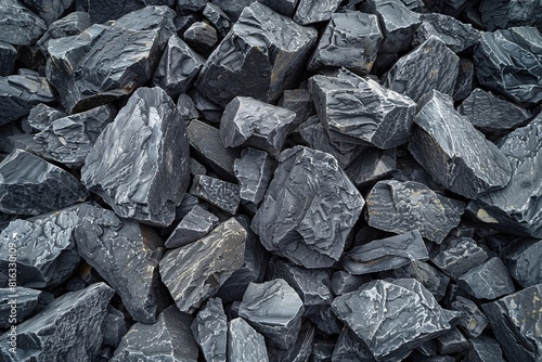 Pile of Black Coal Bags