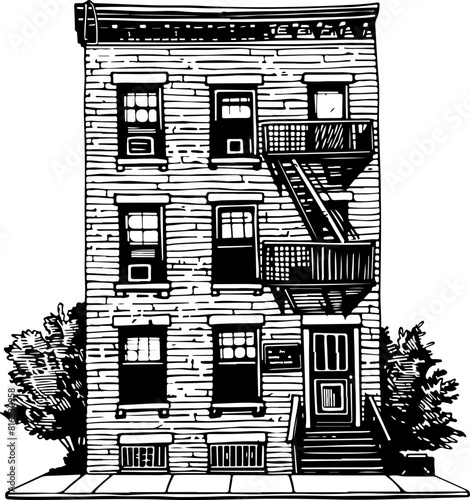 Apartment Building Illustration