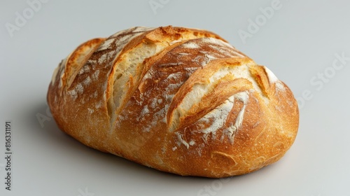 Bread close up on a gray background