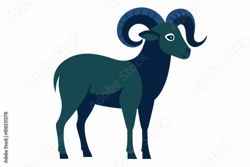 bighorn sheep cartoon vector illustration