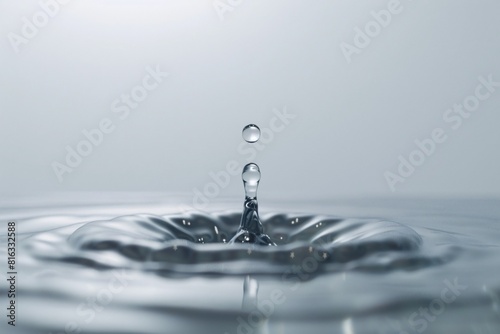 Droplets of Water Creating a Rippling Effect