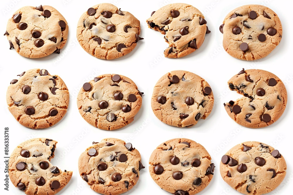A Collection of Delicious Chocolate Chip Cookies A Collection of Delicious Chocolate Chip Cookies