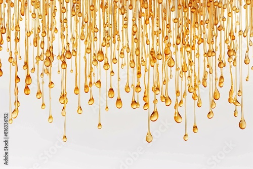 Gold Honey Drops Suspended from Ceiling