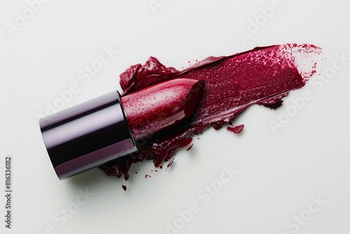 Vivid Red Lipstick Swatch: A Colorful Close-Up