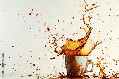 Coffee Spill Photography: Dynamic Motion Blur