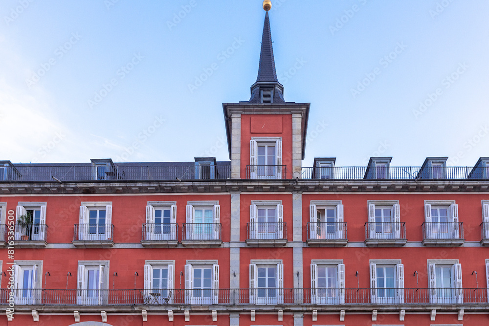 View of the Plaza Mayor, Madrid, Spain View of the Plaza Mayor, Madrid, Spain