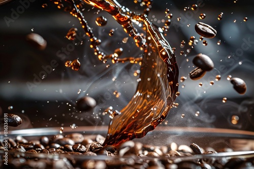 Coffee Brewing Process in Motion