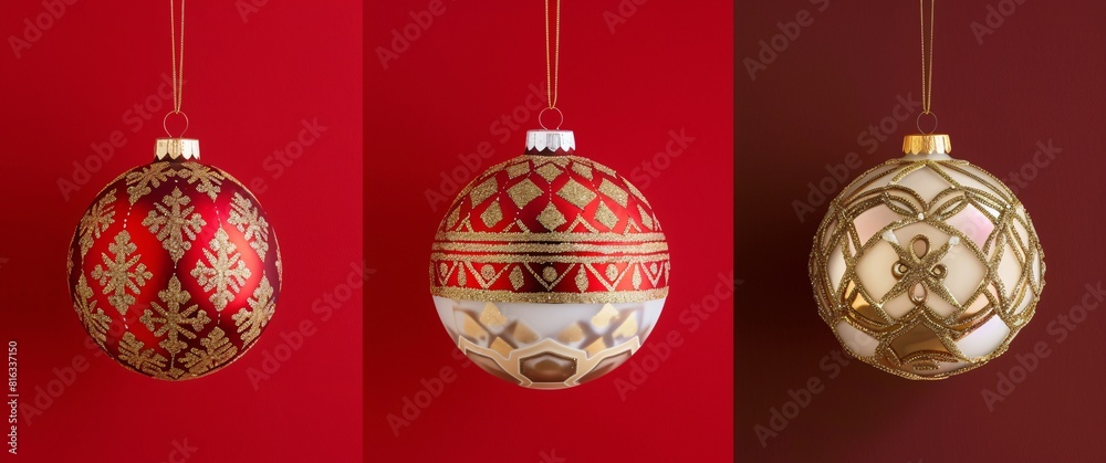 A Collection of Festive Christmas Tree Decorations