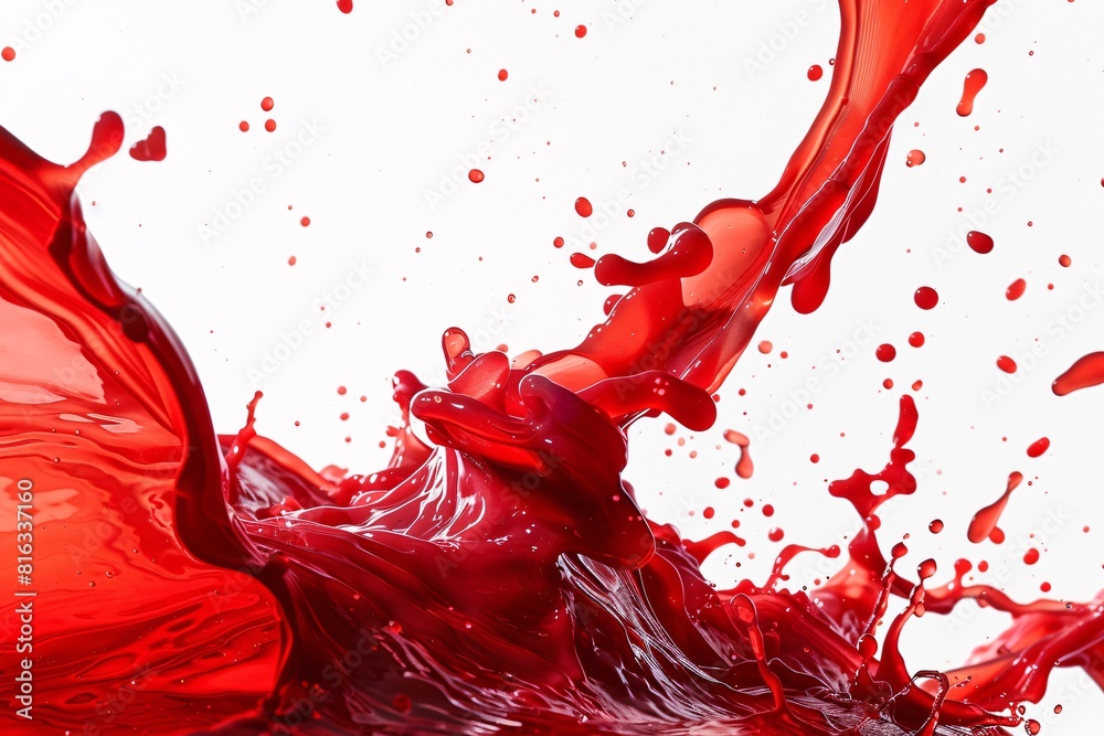 Explosion of Red Wine