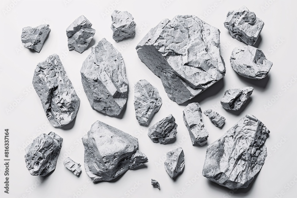 A Collection of Gray Rocks