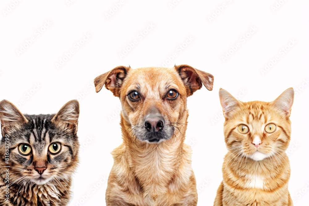 Three-Pet Family: A Dog, A Cat, and a Cat