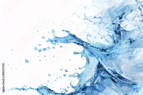Obraz na płótnie Dynamic Water Splash Animation w salonie