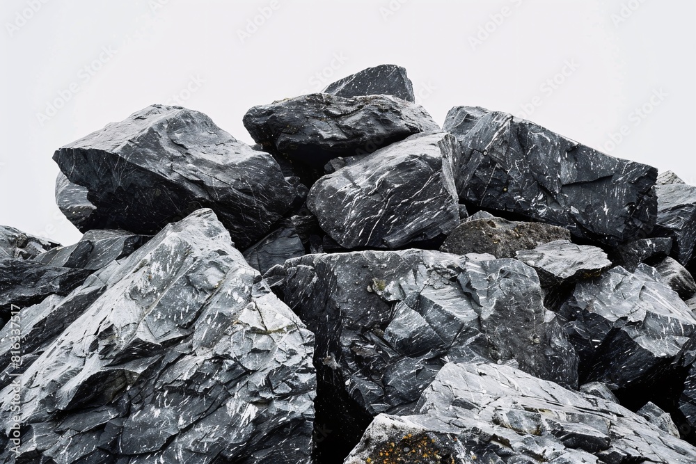 Rocky Landscape: An Abundance of Grey Stone Rocks