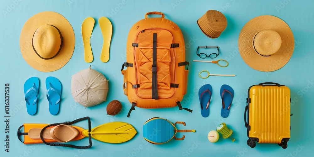 Prepared Travel Essentials in Vibrant Orange