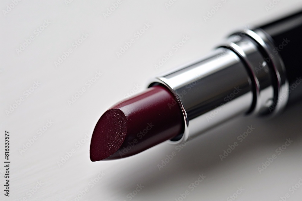 Bold Red Lipstick on White Surface