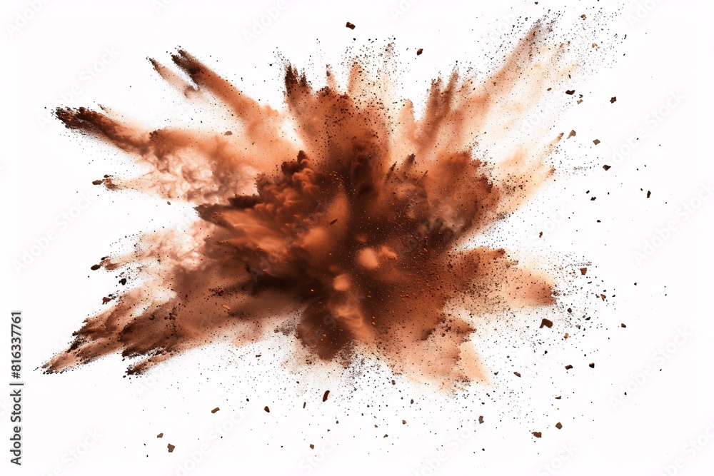 Explosion Effect in Brown Tones Explosion Effect in Brown Tones