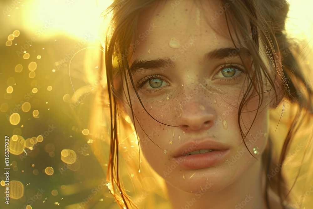 Dusk Serenity: A Portrait of Youthful Elegance