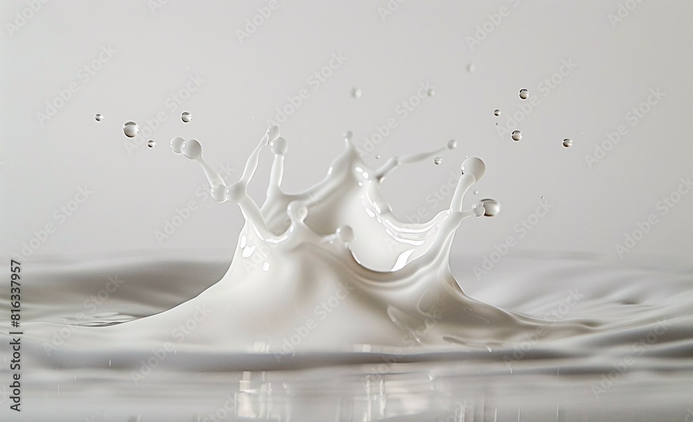 Milk Splash Abstract Art