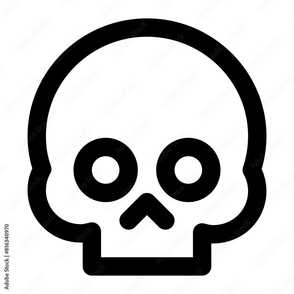 Halloween skull - Icon Set - Outline, Simple, Filled, and Silhouette.svg