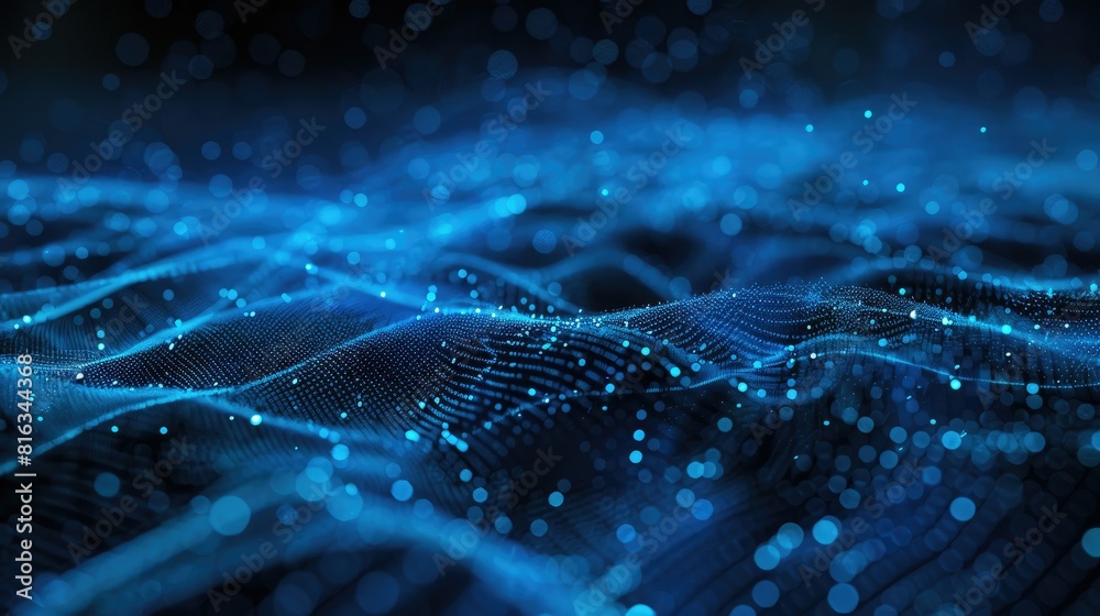 Techno waves merging with blockchain network Techno waves merging with blockchain network