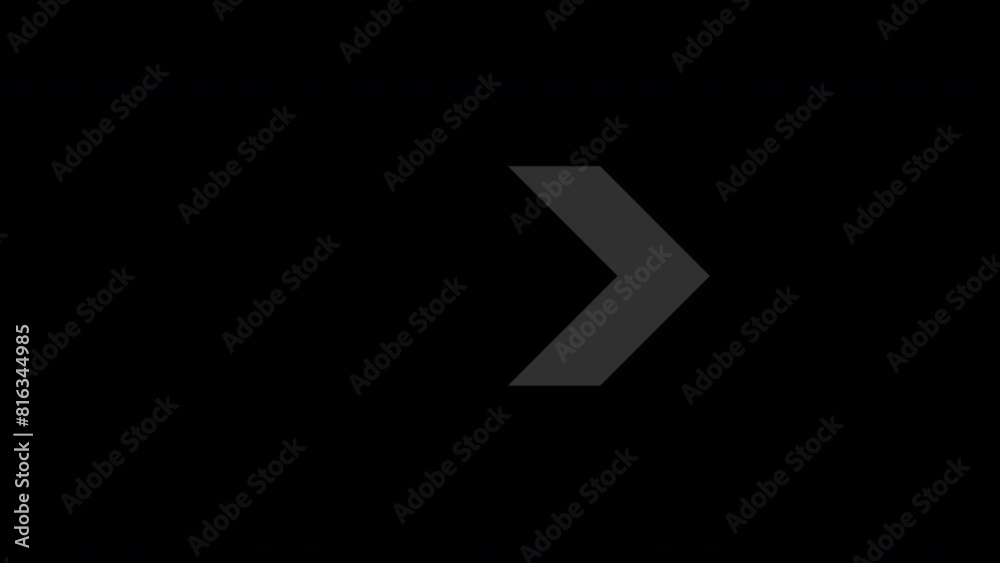 White arrow animation black background motion graphics