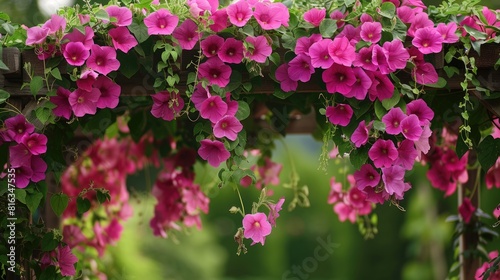 Ideal climber for pergolas trellises or hanging baskets in warm climates Jumka Bail needs well drained soil and moderate sunlight and watering