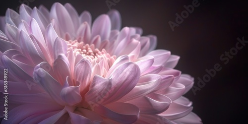 pink and purple chrysanthemum closeup flower  ai