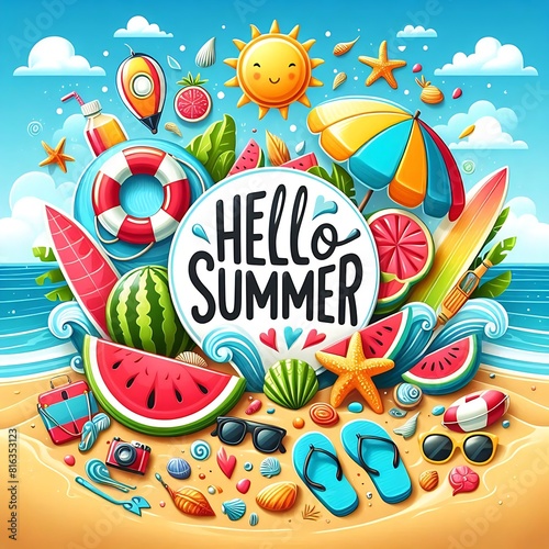 summer holiday poster