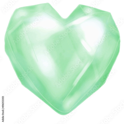 Heart painting colorful art