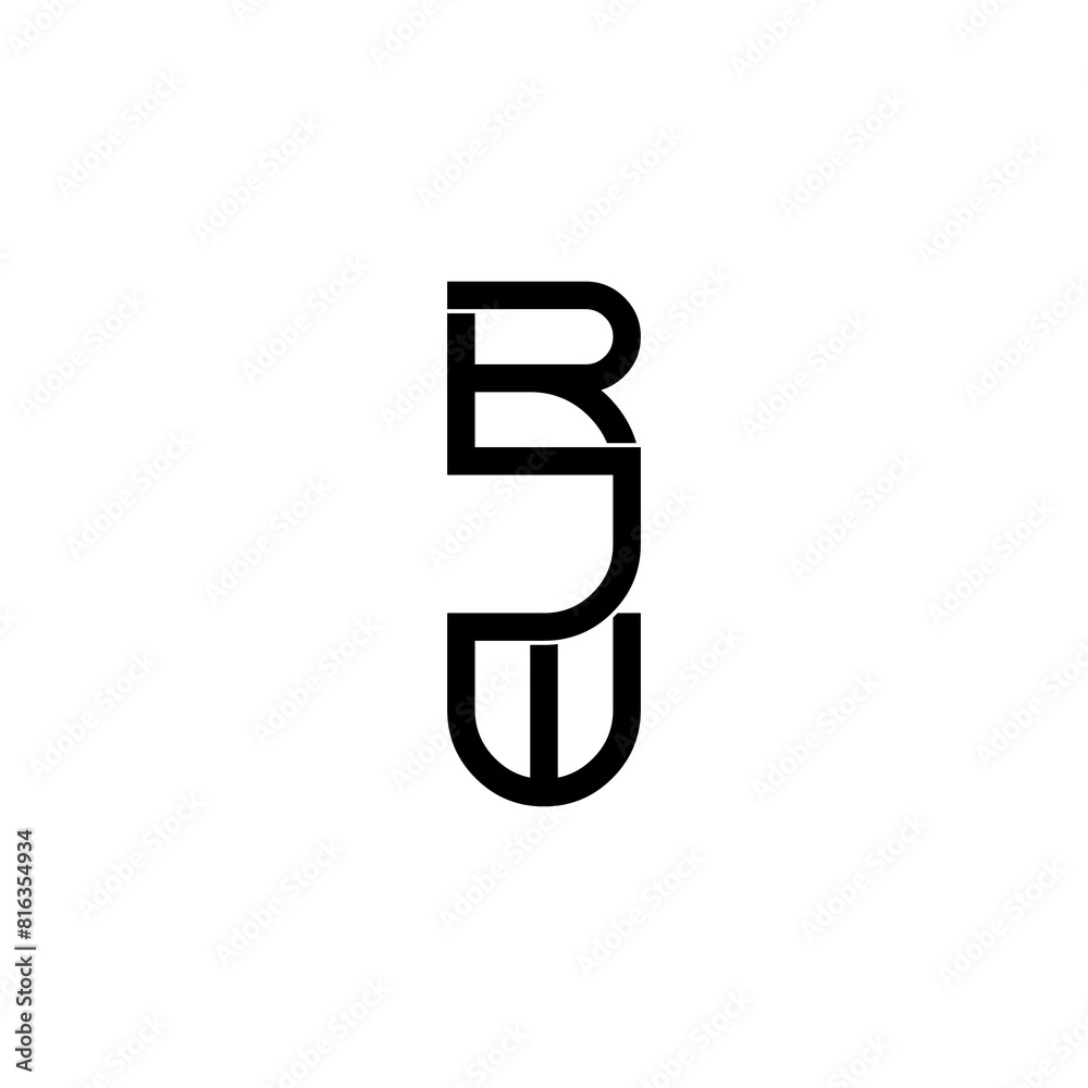 rjw initial letter monogram logo design rjw initial letter monogram logo design