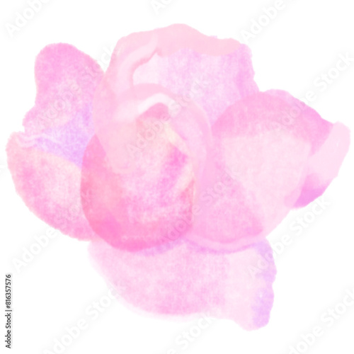 Flower watercolor painting colorfull
