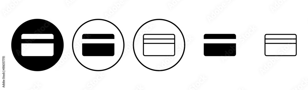 Credit card icon set. Credit card payment icon vector Credit card icon set. Credit card payment icon vector