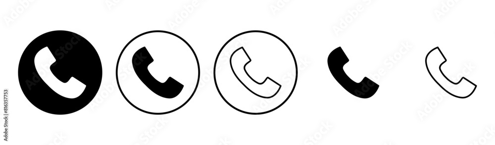 Call icon set. telephone icon vector. phone icon vector. contact us Call icon set. telephone icon vector. phone icon vector. contact us