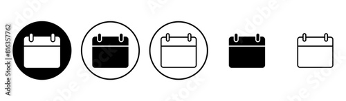 Calendar icon set. Calender symbol. calendar vector icon