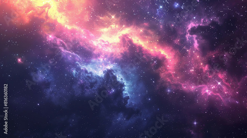 Starry Symphony: Exploring the Cosmic Tapestry of Star Field and Nebulae, Celestial Marvels Unveiled