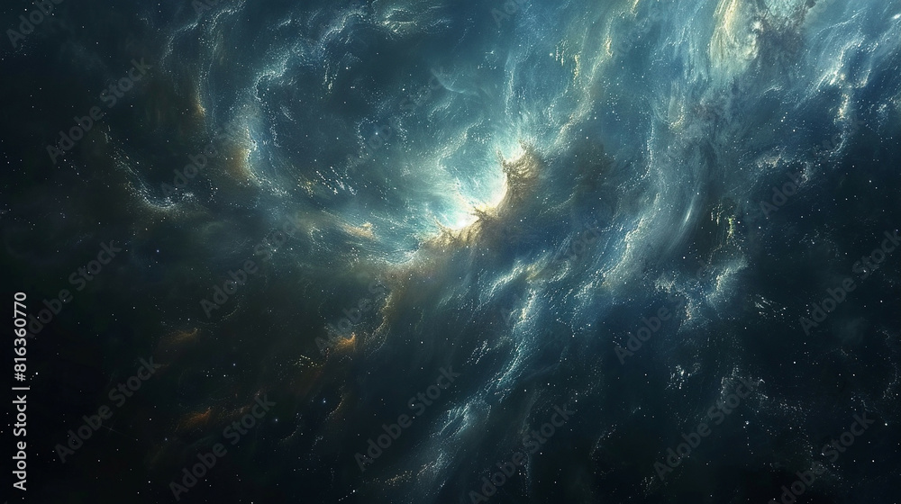 Fototapeta premium Stellar Symphony: Exploring the Enigmatic Cluster of Stars, Unveiling Celestial Marvels in the Cosmic Tapestry